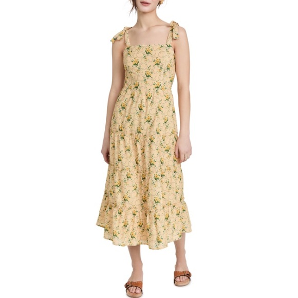 EUC Paige Tamika Tiered Sundress in Butter Multi - XS - Picture 2 of 11